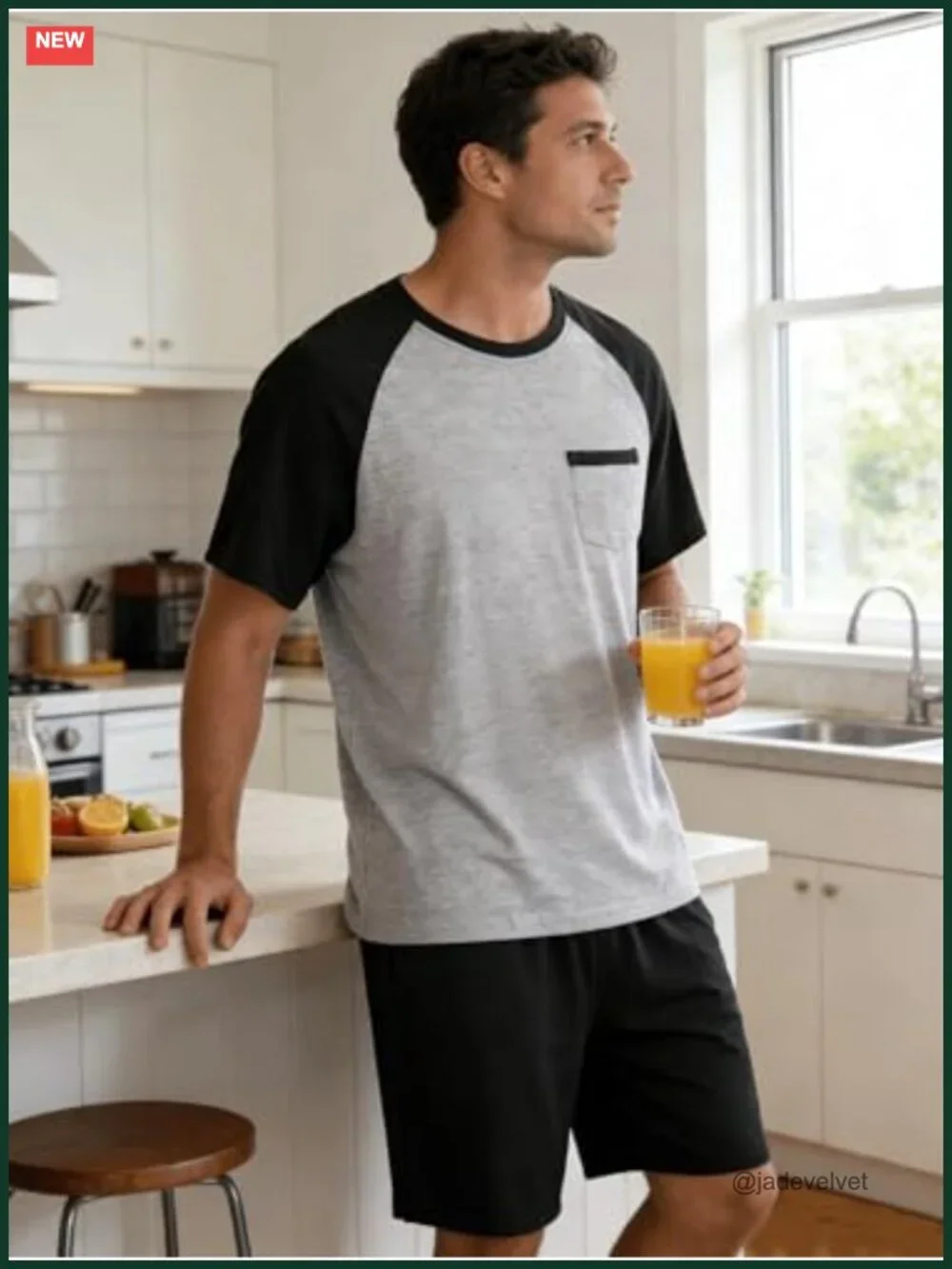 Modal Soft Pajama Short Set - 2 Piece Lounge Set with Pockets